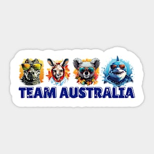 Team Australia Sticker